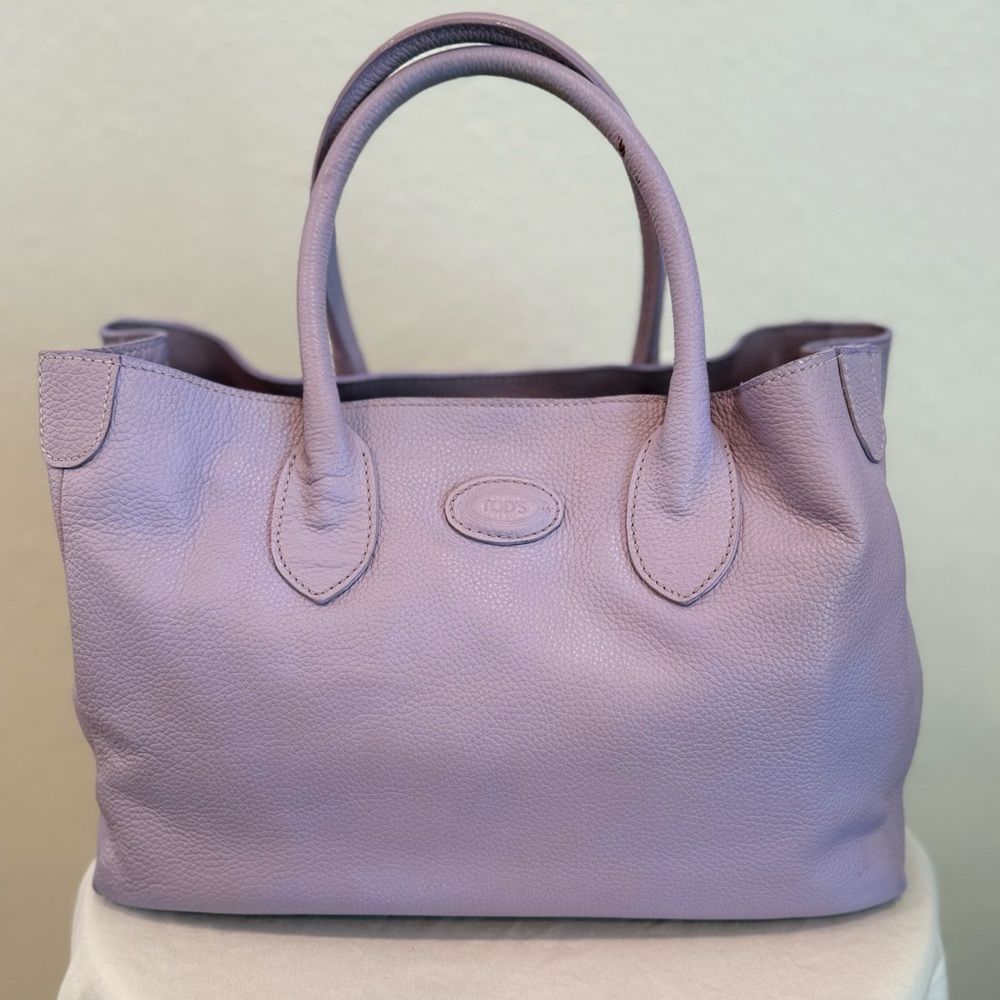 Tod's Lavender Leather Tote